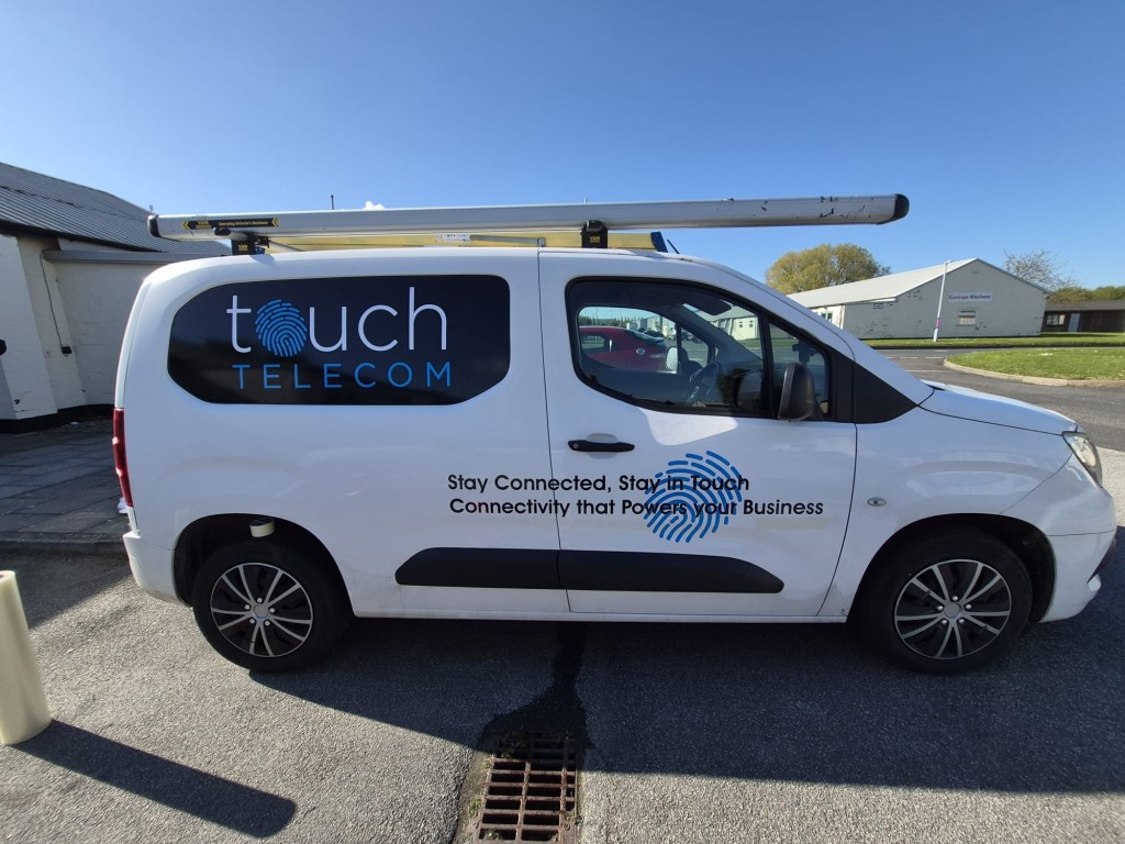 Touch Telecom van graphics